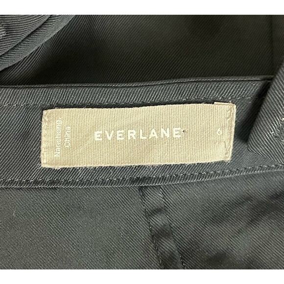 Everlane Japanese GoWeave Picnic Apron Midi Dress Black Button Front Size 6 - Picture 5 of 6